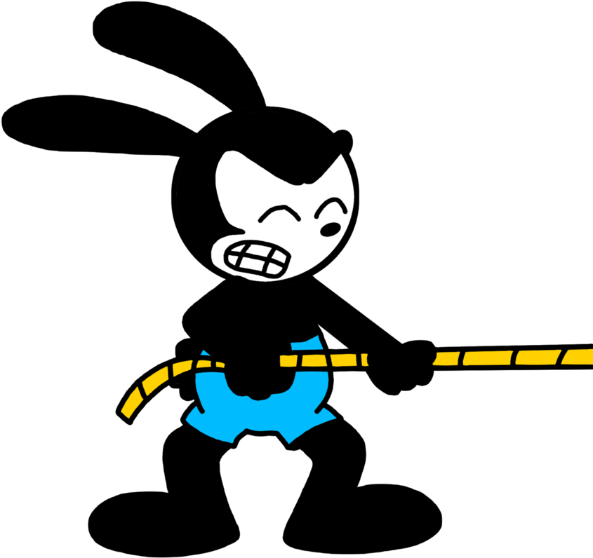 Oswald Playing Tug Of War By Marcospower1996 - January 12 (894x894)