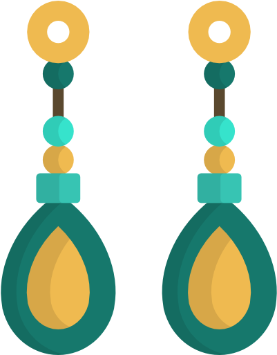 Earrings Free Icon - Clip Art Earrings Icons Transparent (512x512)