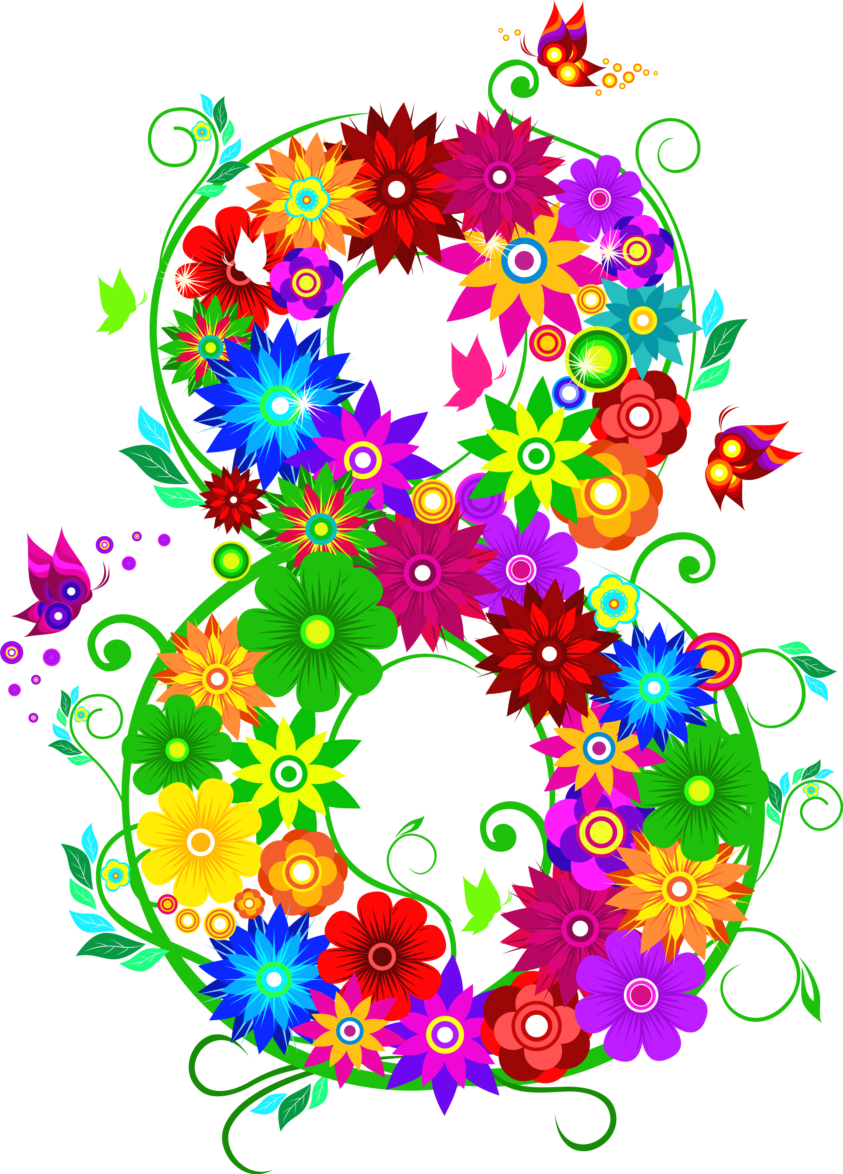 Floral 8 March Png Clipart Picture - 8 March Png (2946x4031)