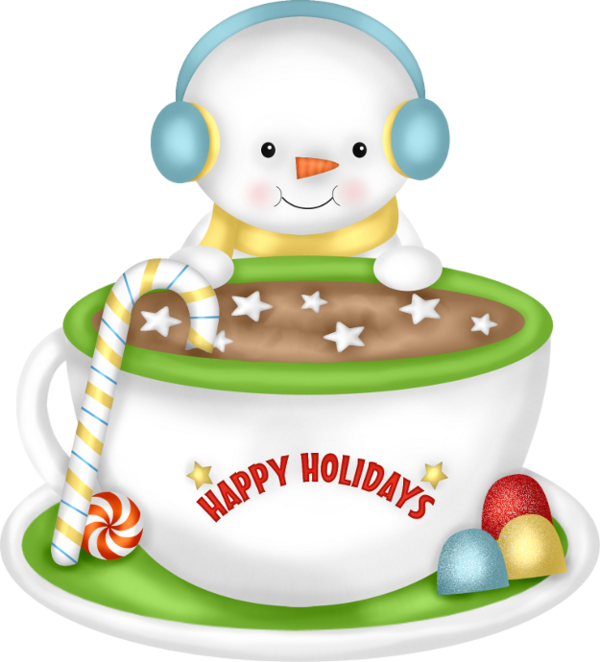 Bonecos De Neve, Natal, A Cereja Do Bolo, Clipart De - Cartoon (600x662)