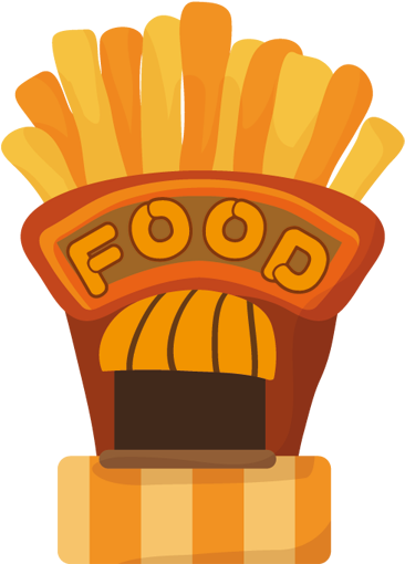 Fast Food Kids Sticker - Food (374x509)