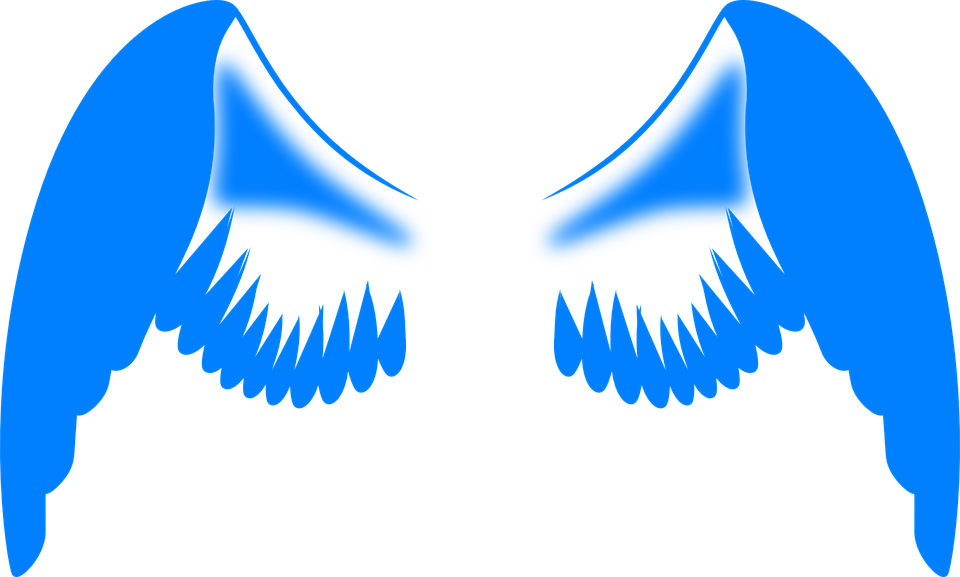 Color Blue Cliparts 13, Buy Clip Art - รูป ปีก สี ฟ้า (960x577)