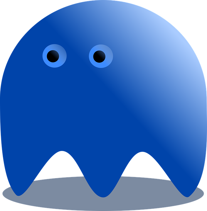 Color Blue Cliparts 25, Buy Clip Art - Fantasmita Pacman Png (1254x1280)