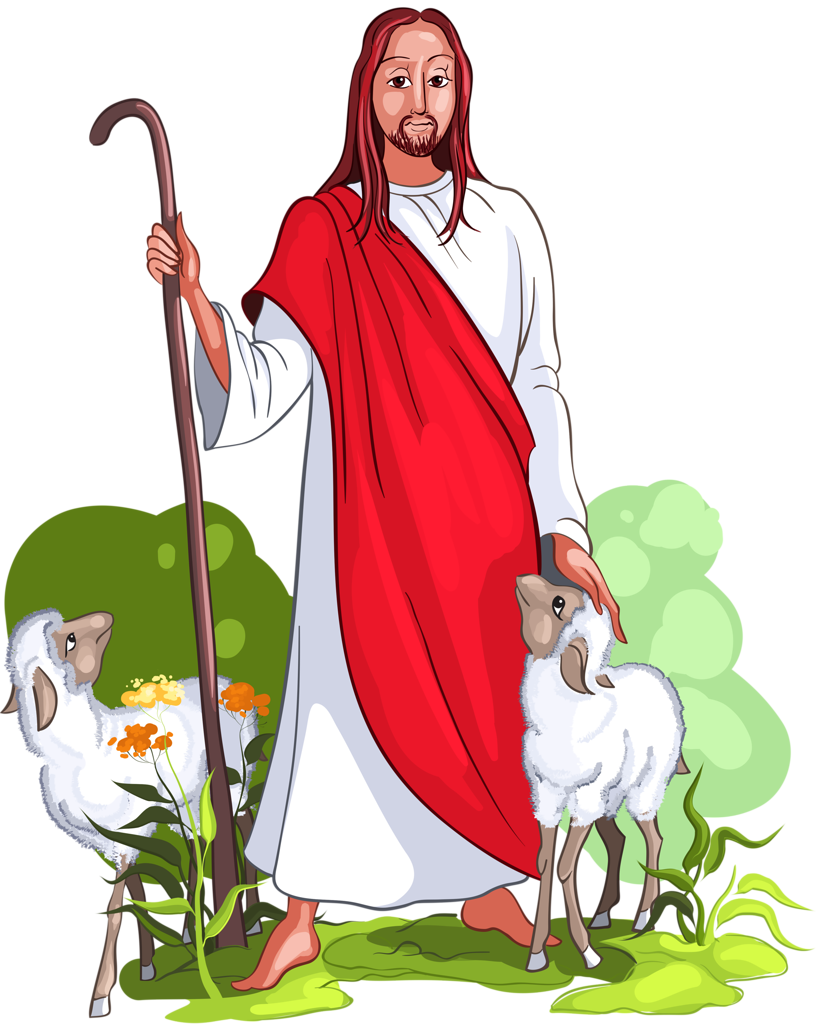 Jesus Is A Good Shepherd Vector Image On Vectorstock - Desenho Do Bom Pastor (816x1024)
