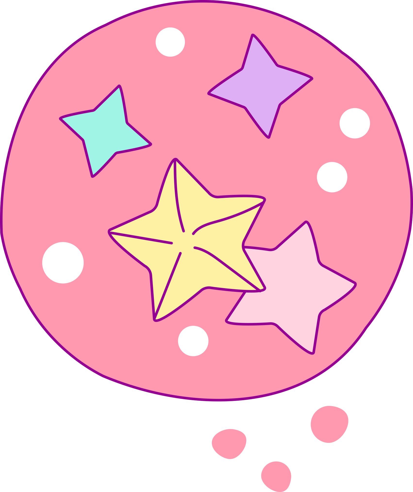 Free Hand Drawn Unicorn Clip Art - Unicorn Png (1702x2030)