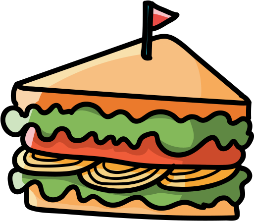 Fastfood 14 - - Sandwich Doodle (512x512)
