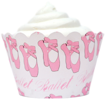 Ballet Cupcake Wrappers - Cupcake (400x400)