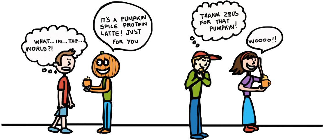 Pumpkin Spice Protein Latte - Drinking A Pumpkin Spice Latte (1184x650)