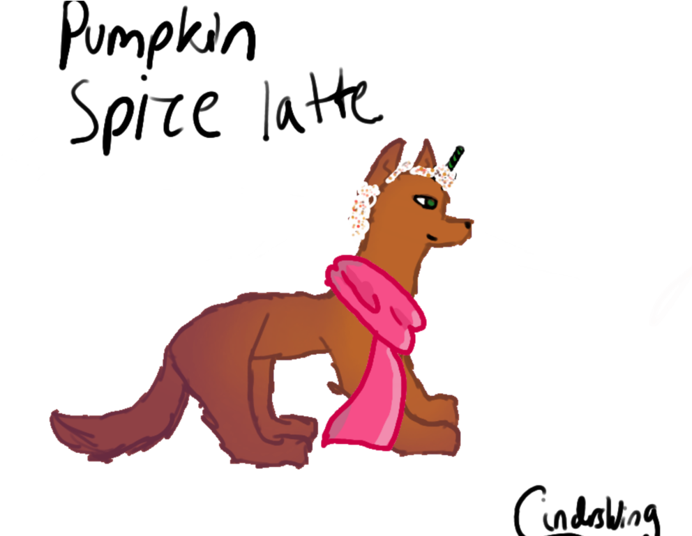 Pumpkin Spice Latte Husktea Seasonal Special By Cinderswing - Cartoon (1024x768)