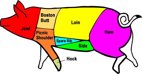 The Other White Meat Is Better Than Ever - Primal Cuts Of Pork (500x259)