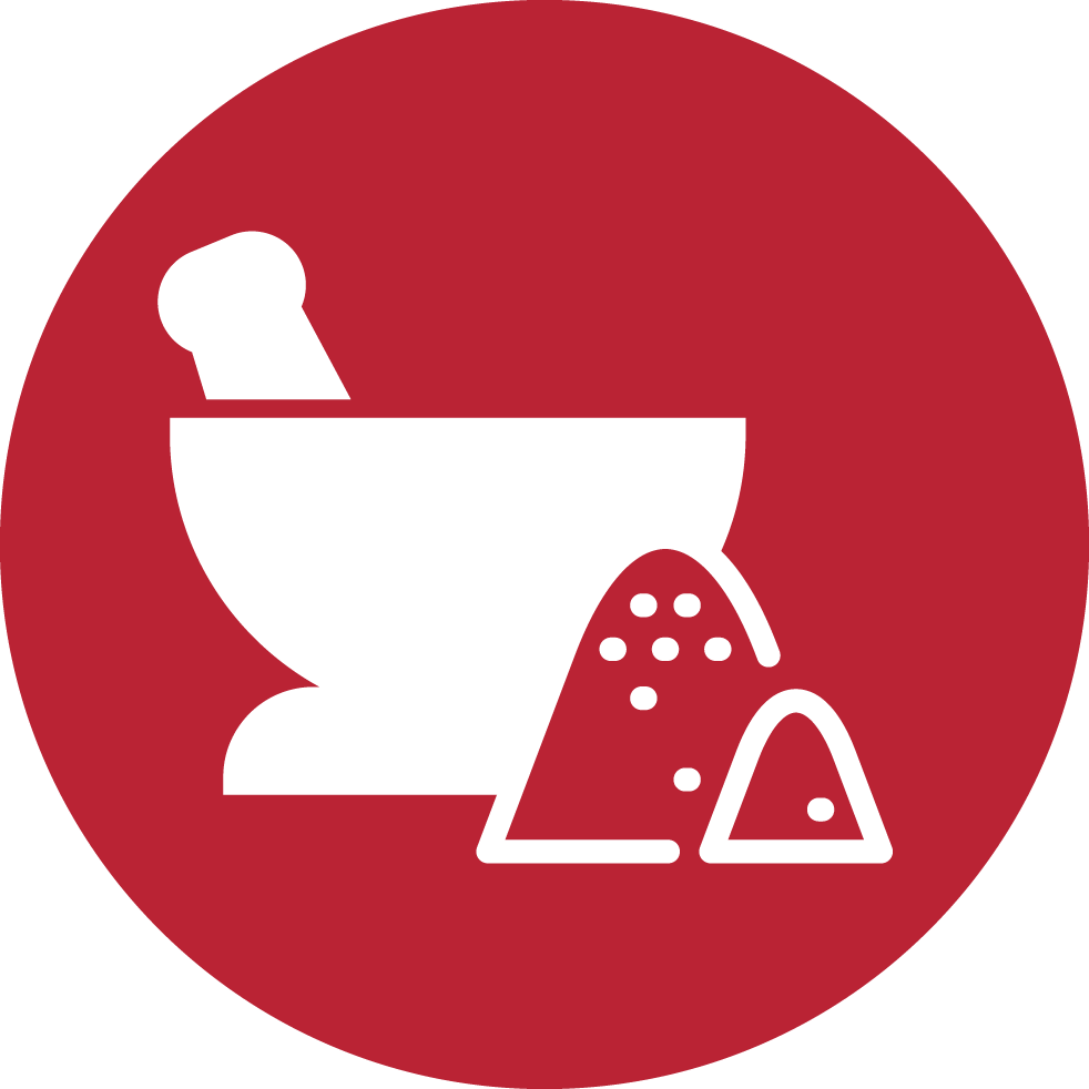 Mixing Bowl With Spices Graphic - Technology Red Icon Png (982x982)