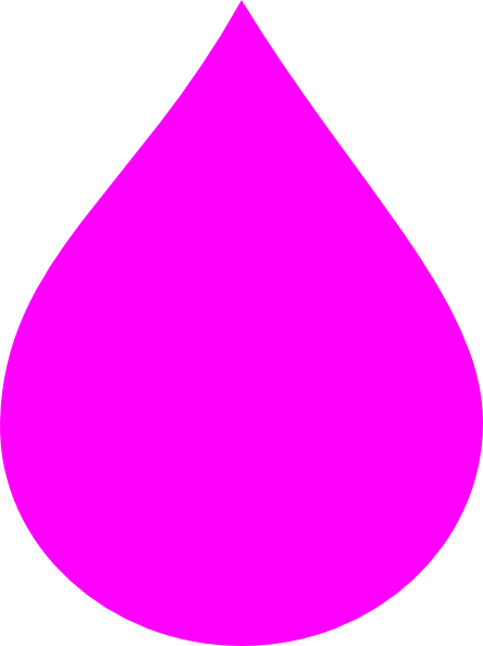 Pink Raindrop Clipart (444x594)