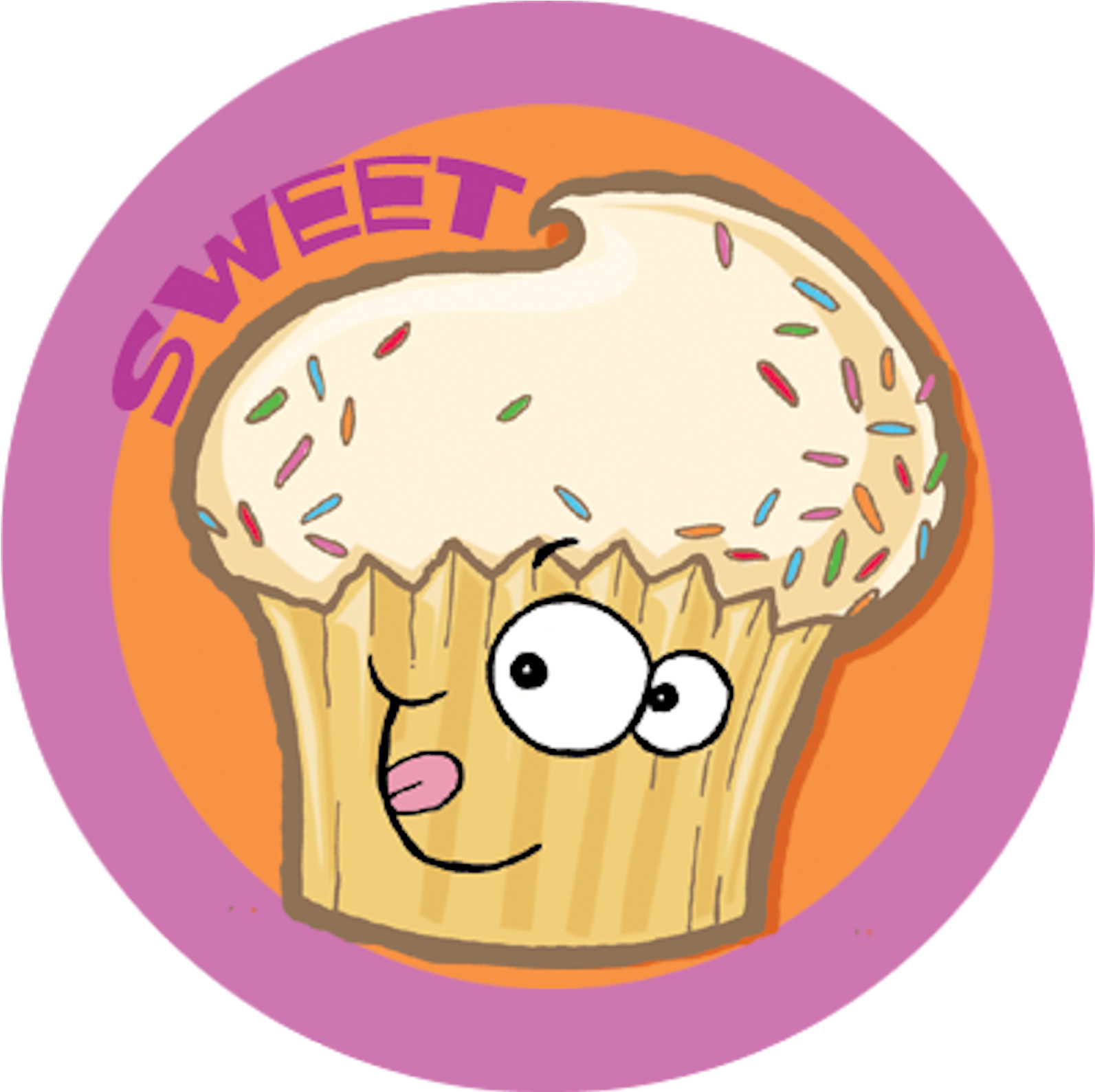 Cupcake Clipart Factory - Sticker (1775x1775)