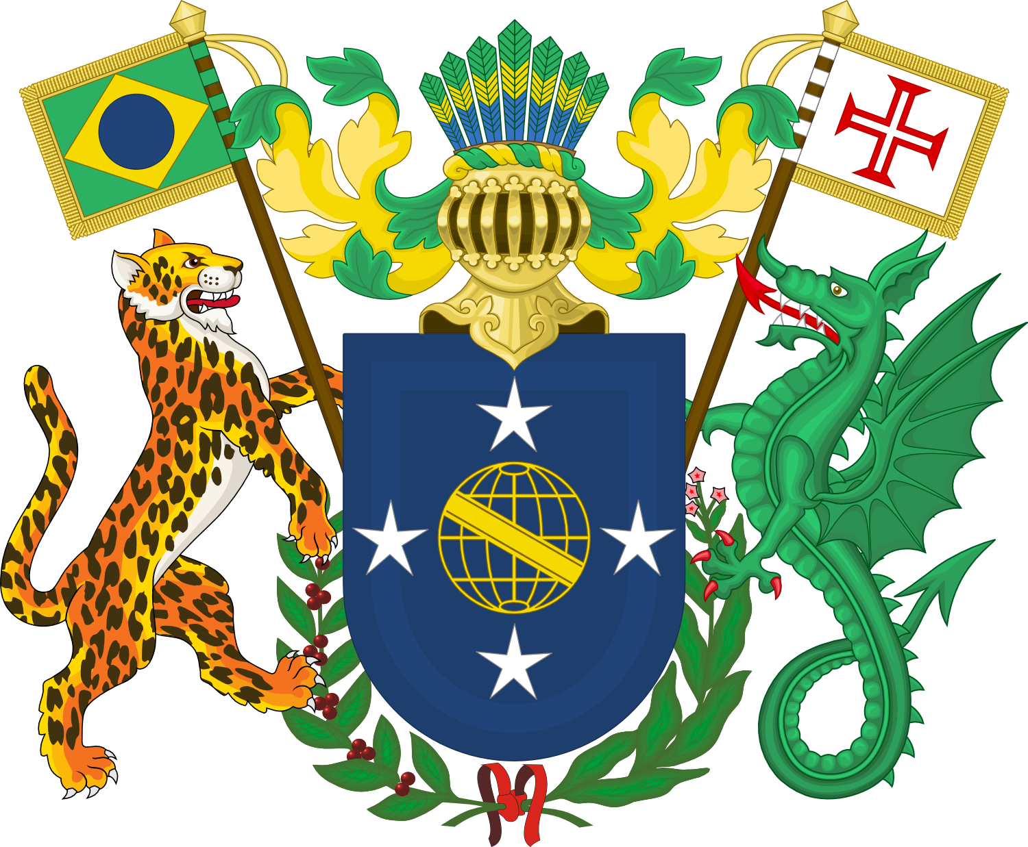 Brazil Coat Of Arms By Leoninia - Computer Misuse Act 1990 (1500x1237)