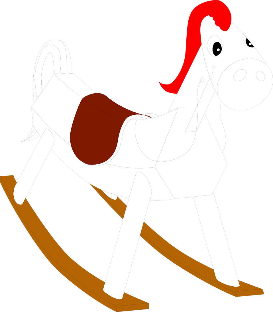 Illustration Of A Toy Rocking Horse - Toy (958x1094)