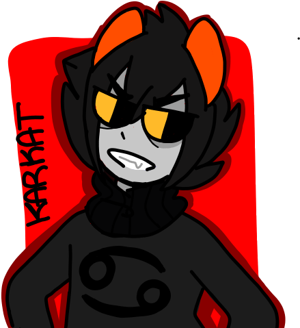 Karkat Vantas By Moonfilledteardrops - Cartoon (600x500)