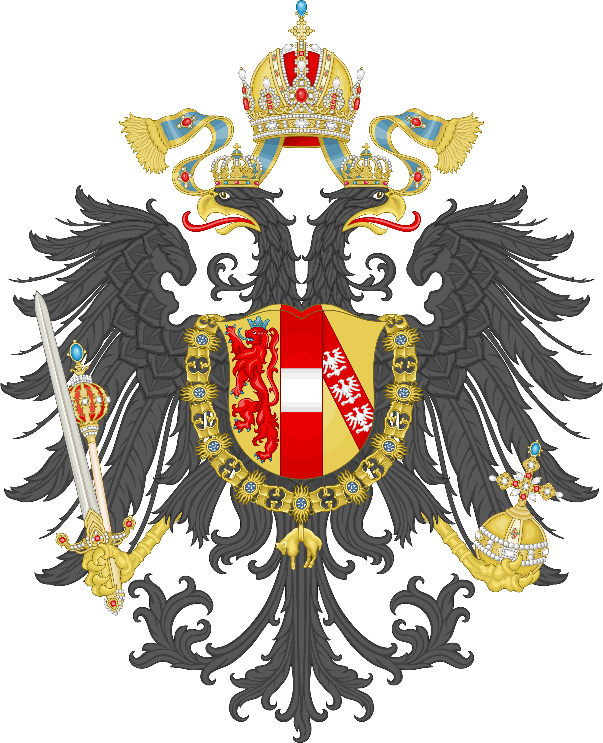 Imperial Coat Of Arms Of The Empire Of Austria - Austrian Empire Coat Of Arms (2000x2464)
