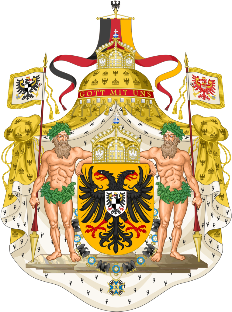 Coat Of Arms Of The German Empire - Coat Of Arms Of Denmark (771x1035)