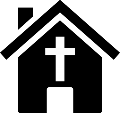 Black Church Clip Art Free Clipart Images - Black House Outline (400x379)