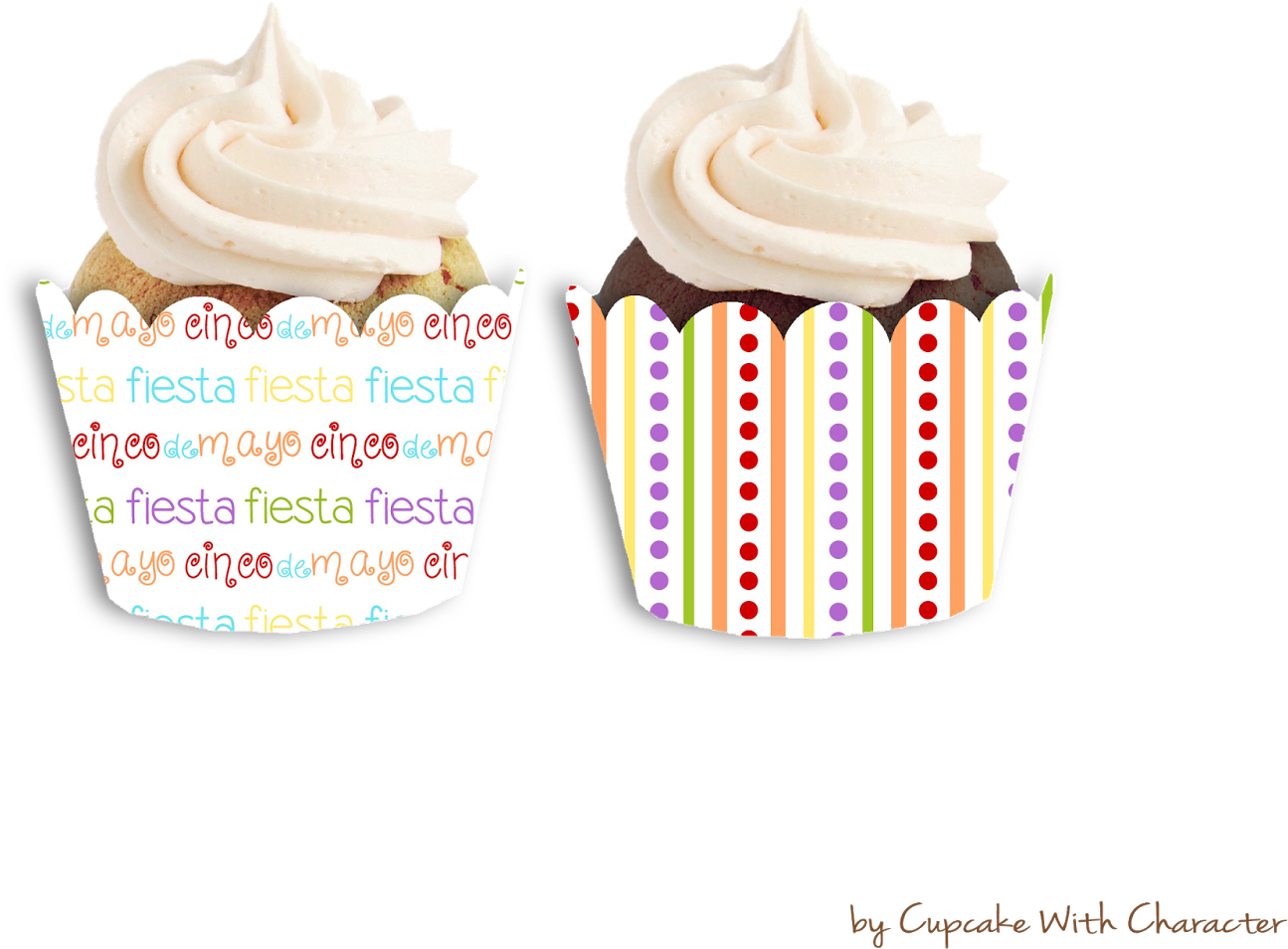 Cupcake Wrappers - Cupcake (1600x1557)