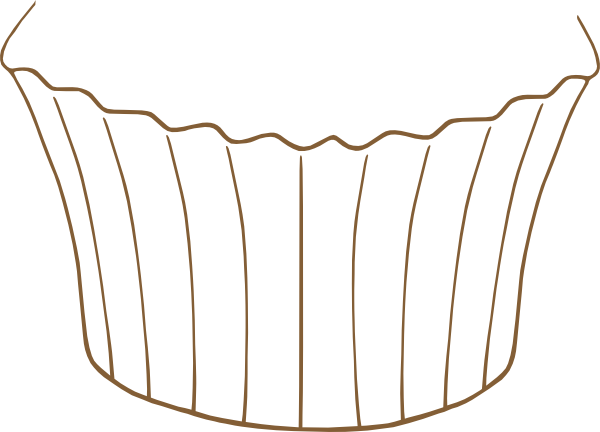 Cupcake Bottom Clip Art - Muffin Bottom Clipart (600x432)