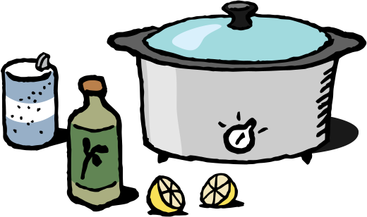 Illustration Of Slow Cooker - Kitchen Stove (520x308)