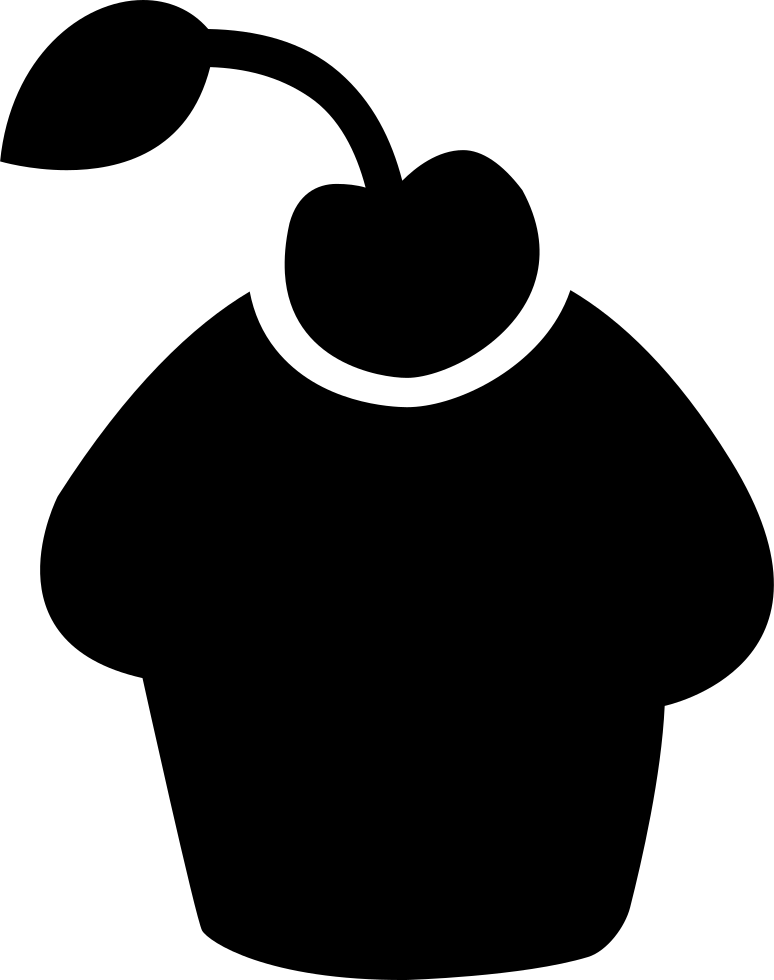 Cupcake Sweet Dessert Side View Shape Comments - Postre Icono Png (774x980)