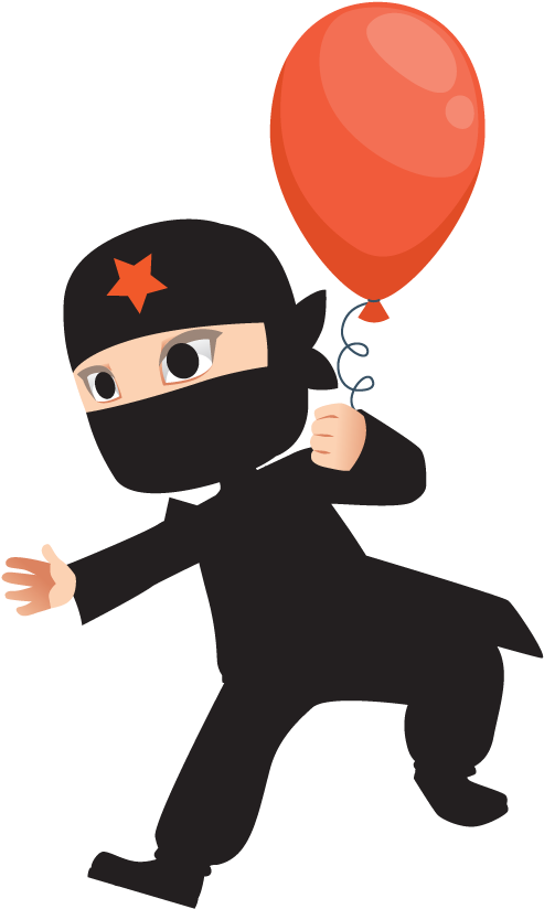 Digital Ninjas Parties - Balloon (510x860)