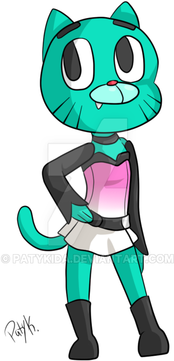 Gumball By Audinitia - Cartoon (400x737)