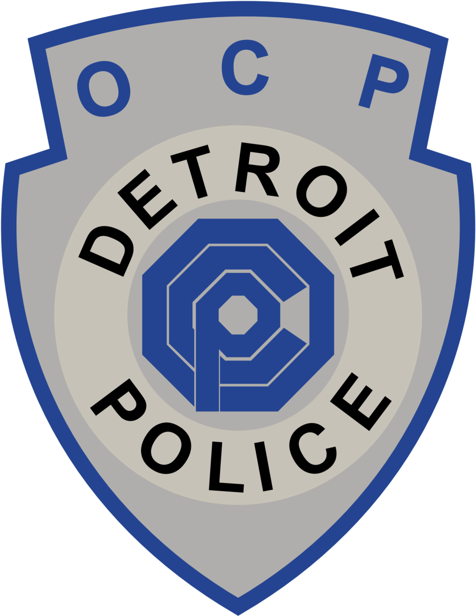 Ocp Detroit Police Badge By Pointingmonkey - Circle (1024x1266)