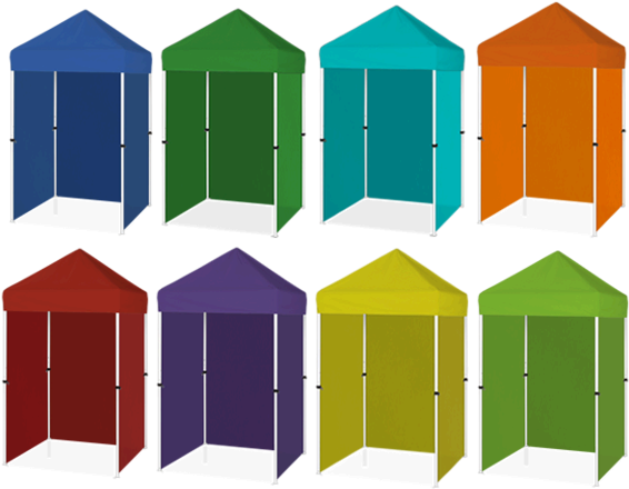 Colored Pop Up Canopy - Shed (576x480)