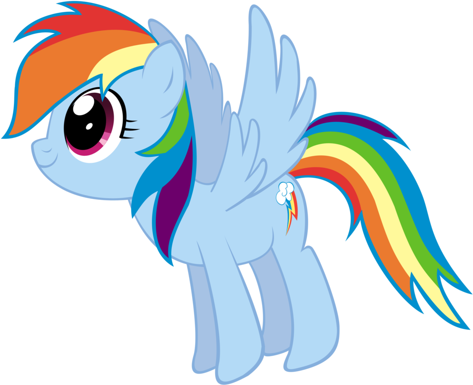 Rainbow Dash Drawing Vector By Saturtron Rainbow Dash - Rainbow Dash Images Easy Drawing (1280x1039)