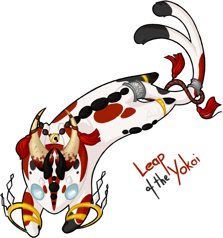 Leap Of The Yokai [open] By Katakillus - Yōkai (800x849)