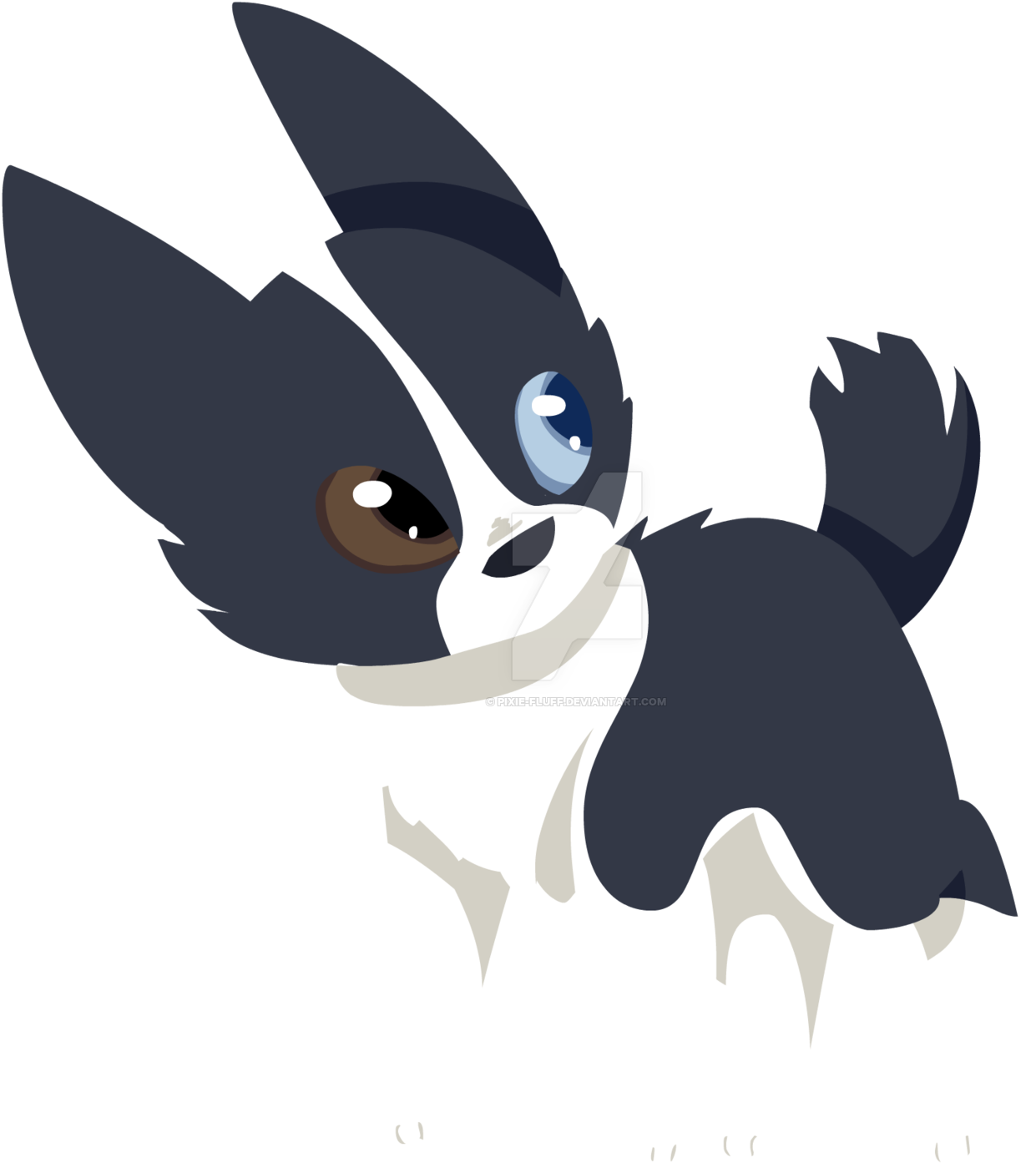 Border Collie Puppy Drawing Download - Cute Border Collie Art (1600x1459)