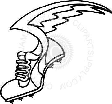 shoe with wings drawing