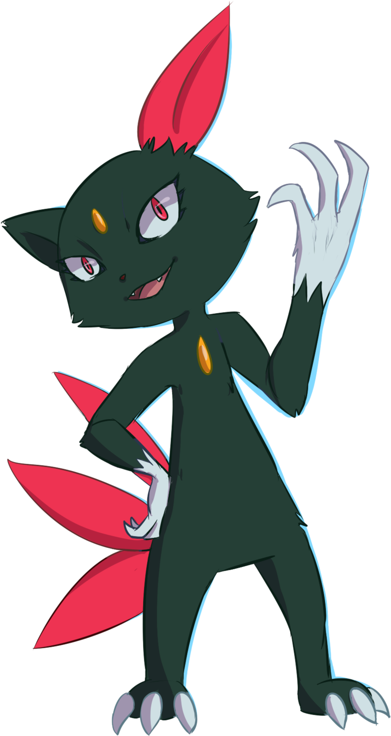 Gotta Draw 'em All Collab Sneasel By Staurolith - Cartoon (1024x1487)