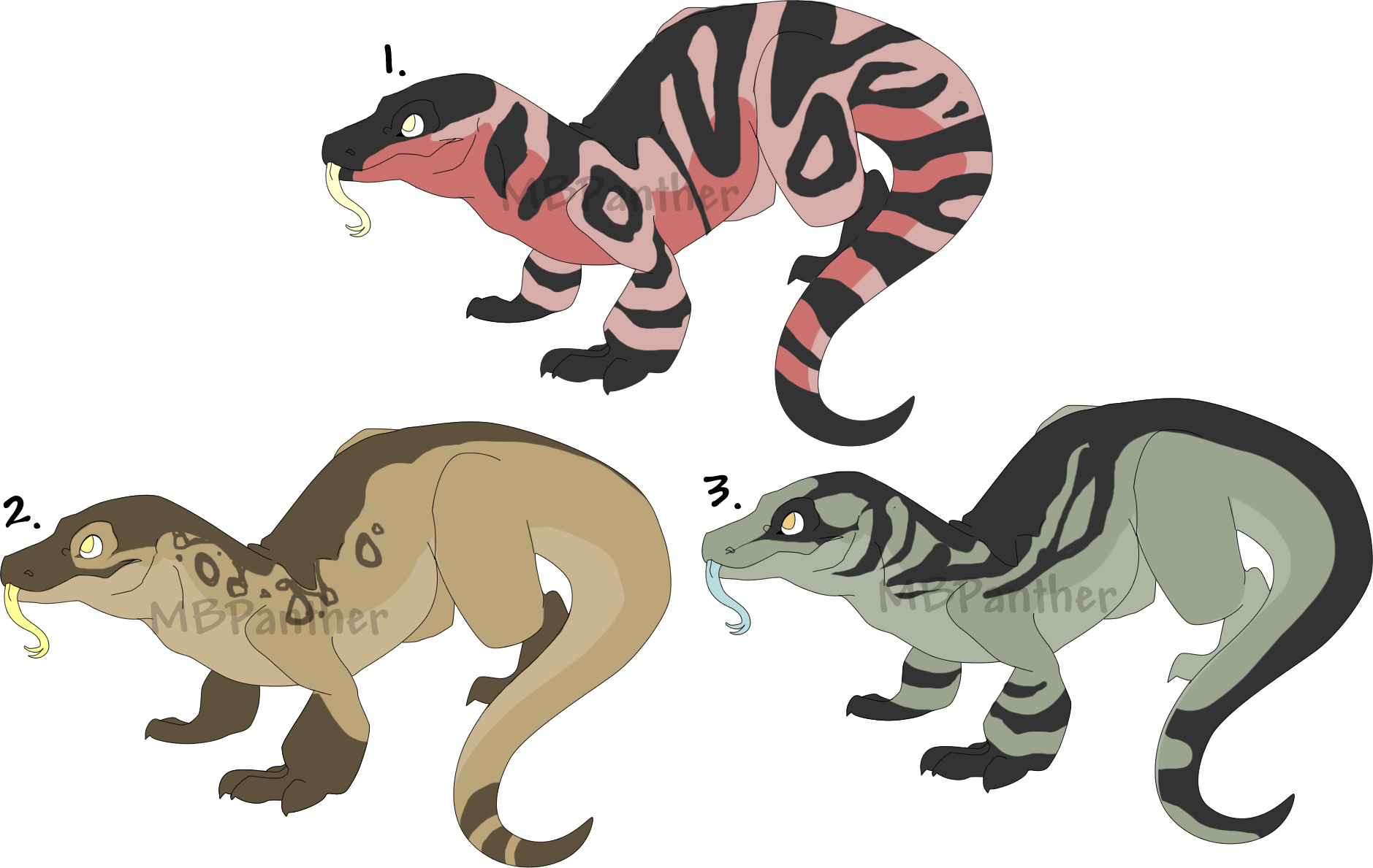 Monitor Lizard Clipart Art - Draw A Monitor Lizard (1879x1189)