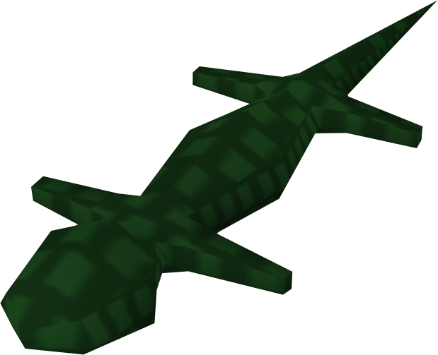 Old School Runescape Lizard Salamander Green Swamp - Old School Runescape Lizard Salamander Green Swamp (619x503)