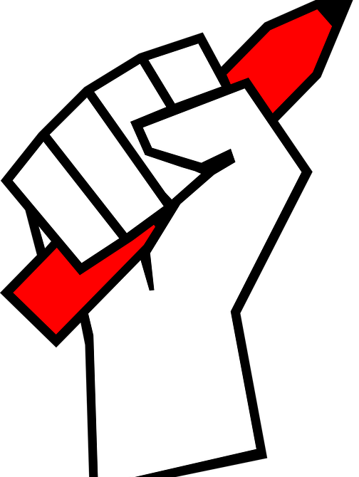 President Napolitano, Listen Up - Redefreiheit-bleistift In Der Faust Mauspad (504x670)