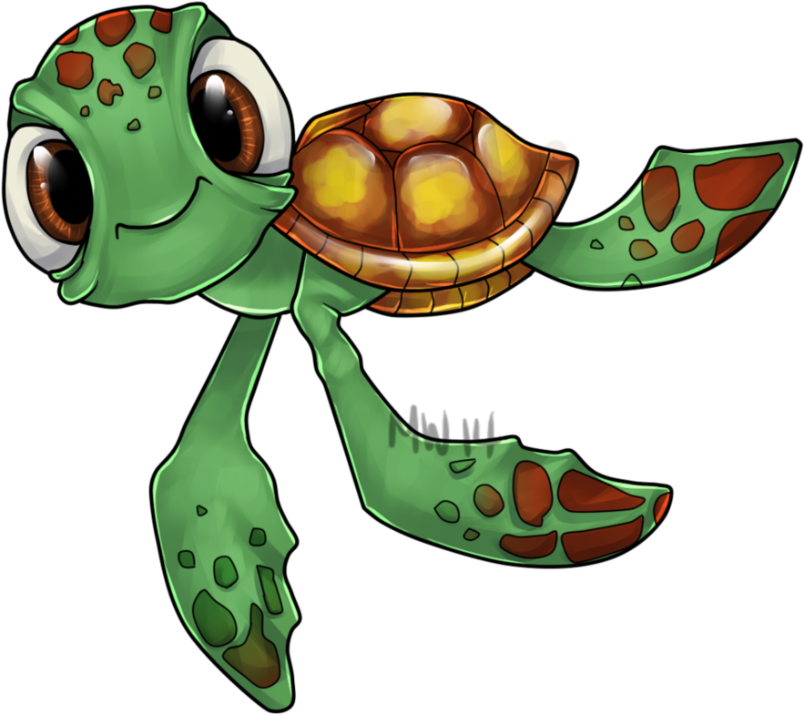 Squirt By Virusaurus - Squirt Sea Turtle (958x834)