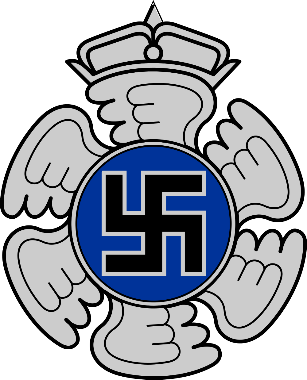 Suomen Lentomerkki - Finnish Air Force Emblem (1000x1239)
