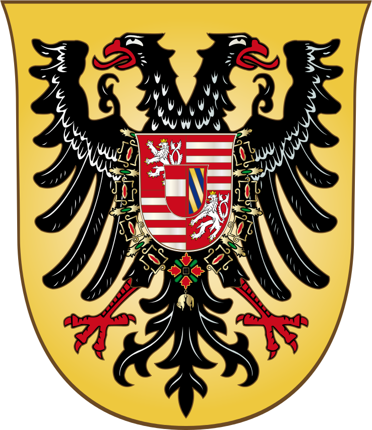 Coat Of Arms Of Holy Roman Emperor / King Ferdinand - Double-headed Eagle (738x853)
