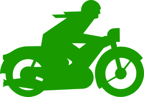 Motorbike Bike Motorcycle Green Traffic Ve - Green Motorcycle Vector (503x340)