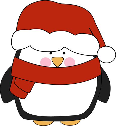 Holiday Penguin Clip Art - Christmas Penguin Clip Art (461x500)