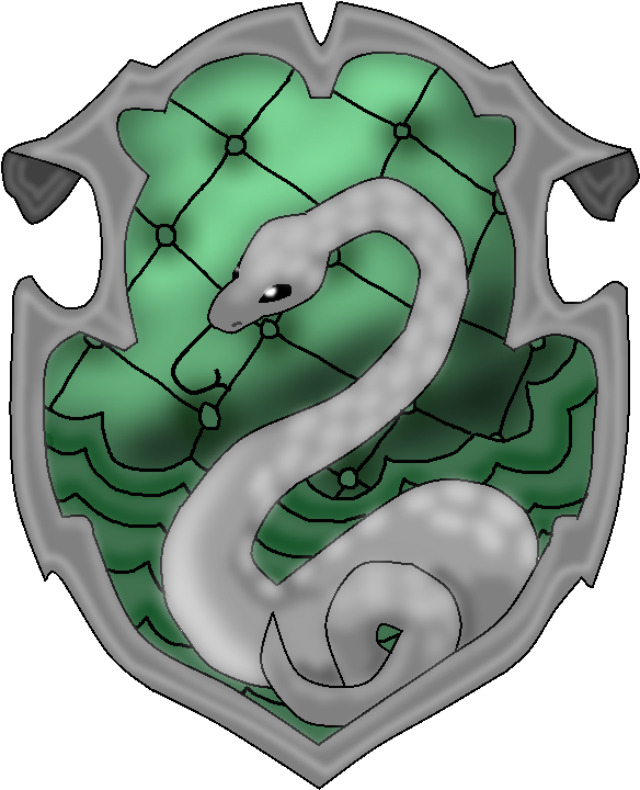 Slytherin By Curious-crestie - Illustration (616x750)