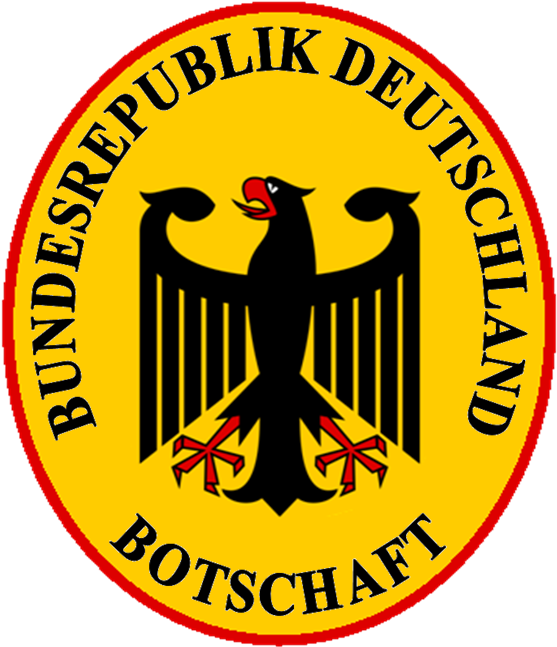 Coat Of Arms Of German Foreign Missions - Flag Of Germany (566x655)