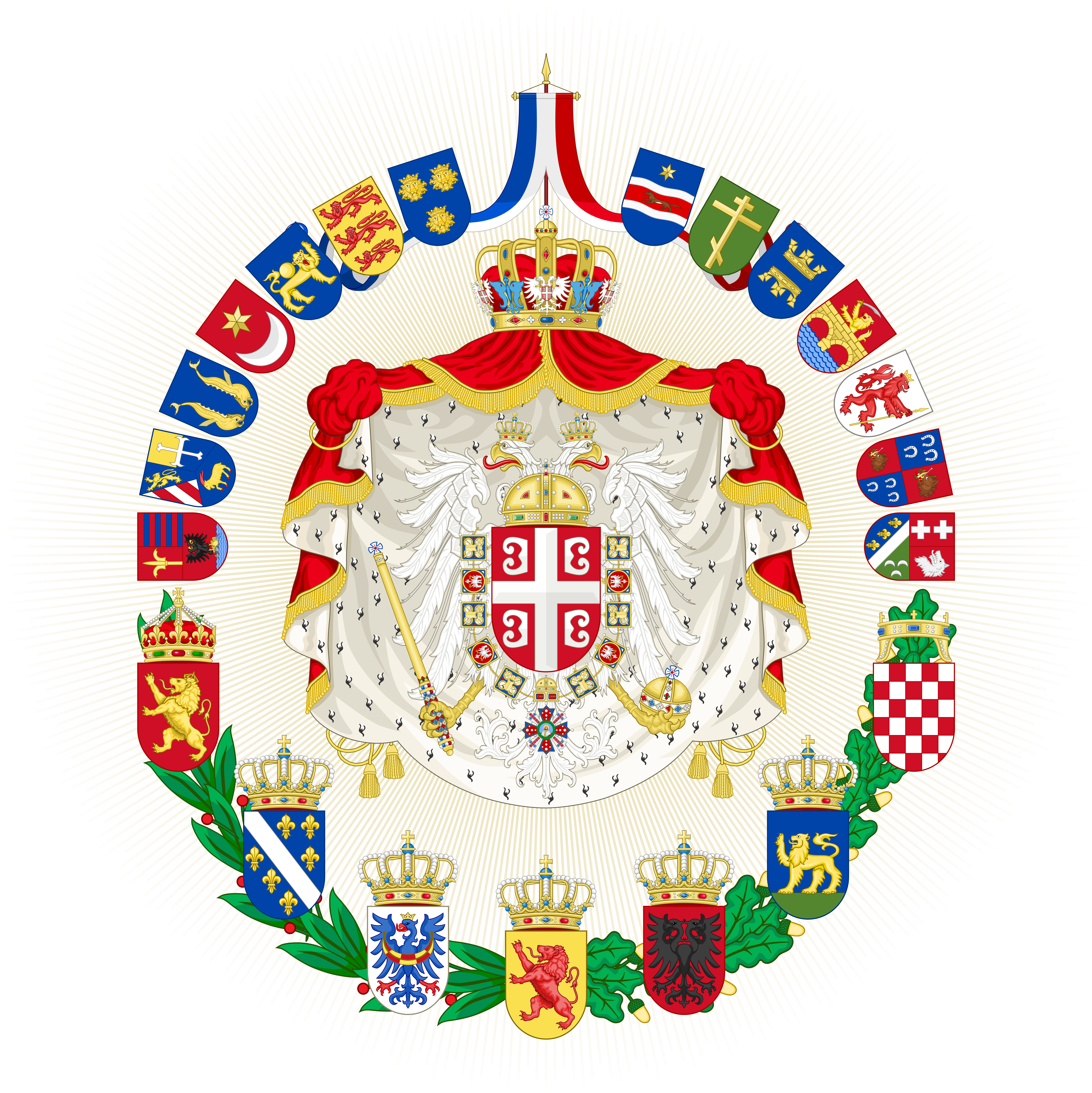Greater Coat Of Arms Of The Empire Of Yugoslavia By - Yugoslavia Coat Of Arms (5556x5558)
