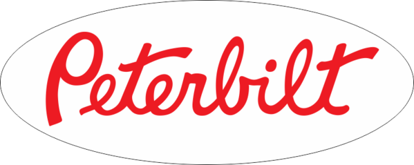 Peterbilt Hood Logo Skins - Peterbilt Girl Decal (599x239)