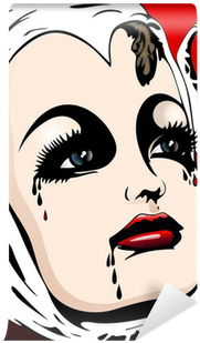 Donna Serpente Snake Girl Vector Wall Mural • Pixers® - Paper (400x400)