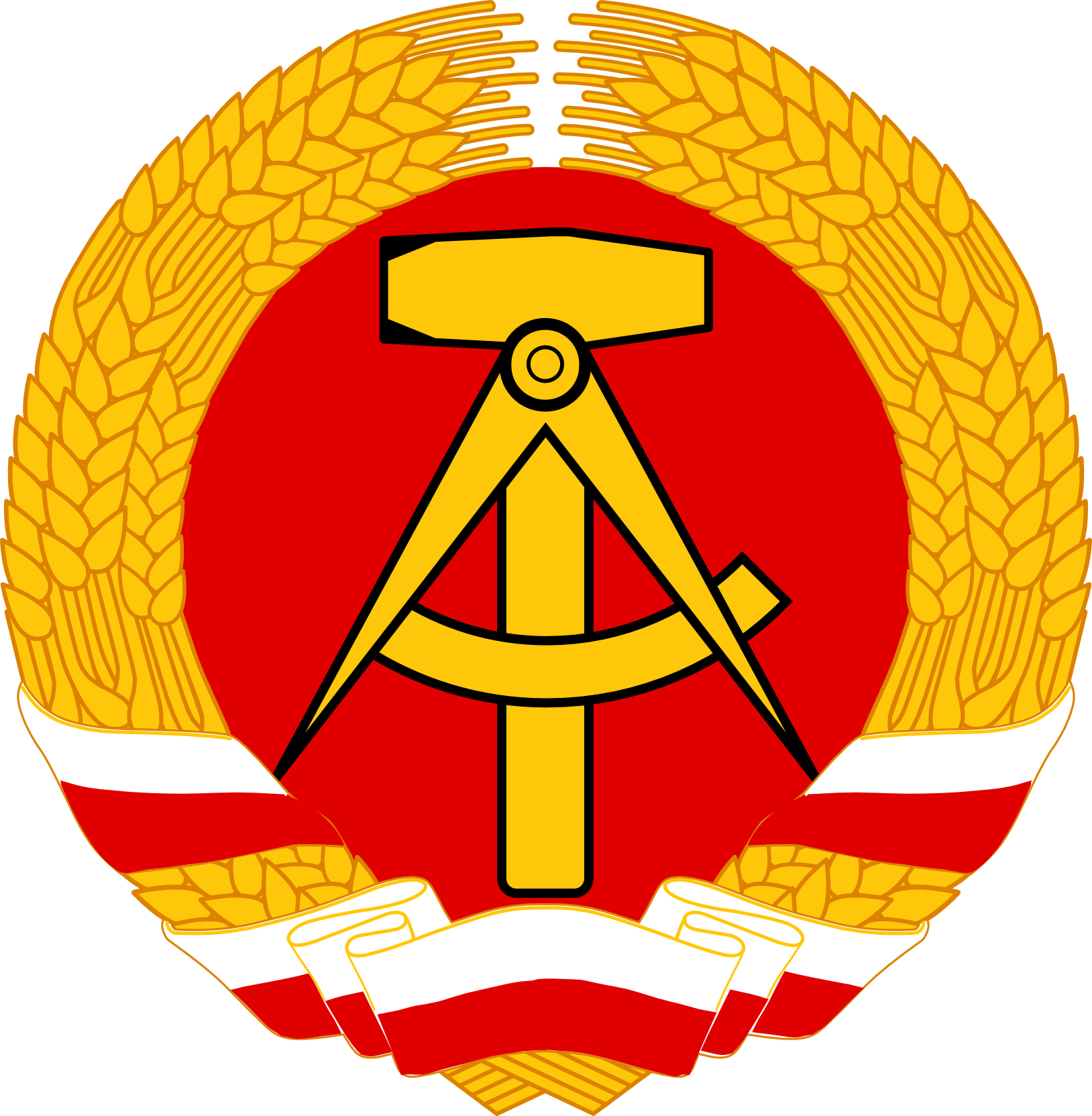 Coat Of Arms Of East German Thuringia - French Coat Of Arms (1628x1663)